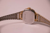 Vintage mechanisch Timex Uhr für sie | 1980er Jahre schwarzes Zifferblatt Timex Uhr