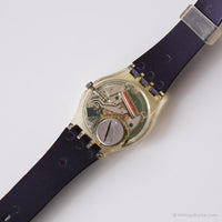 1992 Swatch LK137 Barbarella montre | Noir vintage Swatch Lady