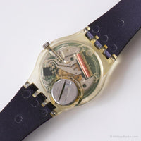 1992 Swatch LK137 Barbarella Uhr | Vintage Schwarz Swatch Lady