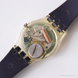 1992 Swatch LK137 Barbarella Watch | خمر أسود Swatch Lady