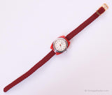 Vintage ▾ Seiko Tempo di scuola orologio | Tiny Ladies Owatch da polso con custodia rossa