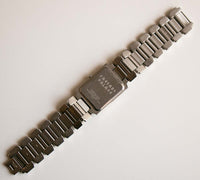 Cuarzo vintage de Tourneau de plata reloj | Reloj de pulsera rectangular