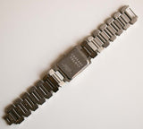 Silver-Tone TOURNEAU Vintage Quartz Watch | Rectangular Wristwatch