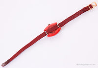Ancien Seiko Temps scolaire montre | Tiny dames-bracelet avec étui rouge
