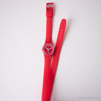 2012 Swatch LR124 Bitterer Cranberry Uhr | Langes Riemen rot Swatch