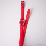 2012 Swatch LR124 AMAUT-CRANNERNE montre | Longue sangle rouge Swatch