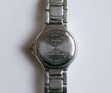 Cuarzo Fair de Vanity Silver-Tone reloj | Vintage de diario azul reloj para mujeres