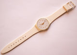 2013 White Bischof GW164 Swatch Uhr | Minimalistische weiße Schweizer Swatch Uhr