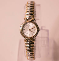 Elegante dos tonos Timex reloj para mujeres SR 521SW Cell