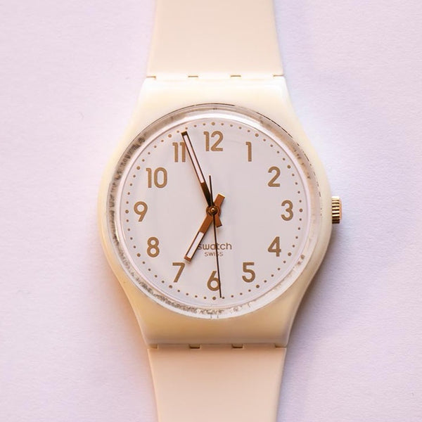 2013 Bishop GW164 2013 Swatch montre | Suisse blanche minimaliste Swatch montre