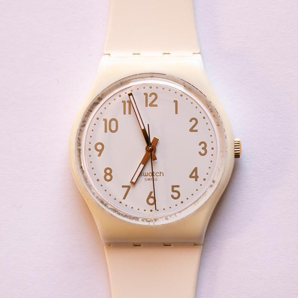 2013 WHITE BISHOP GW164 Swatch Watch White Swiss Swatch Watch