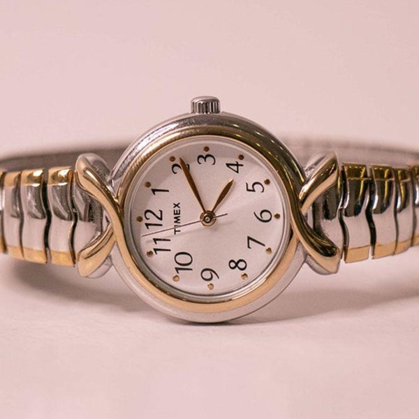 Elegant Two-Tone Timex Watch for Women SR 521SW Cell