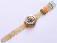 Rare 1992 Jelly Bubbles SDK104 Swatch Scuba montre | Forfait de ski montre