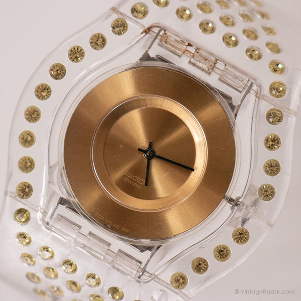 2001 Swatch SFK151HA DREAMLIGHT YELLOW Watch Gold-tone Swatch