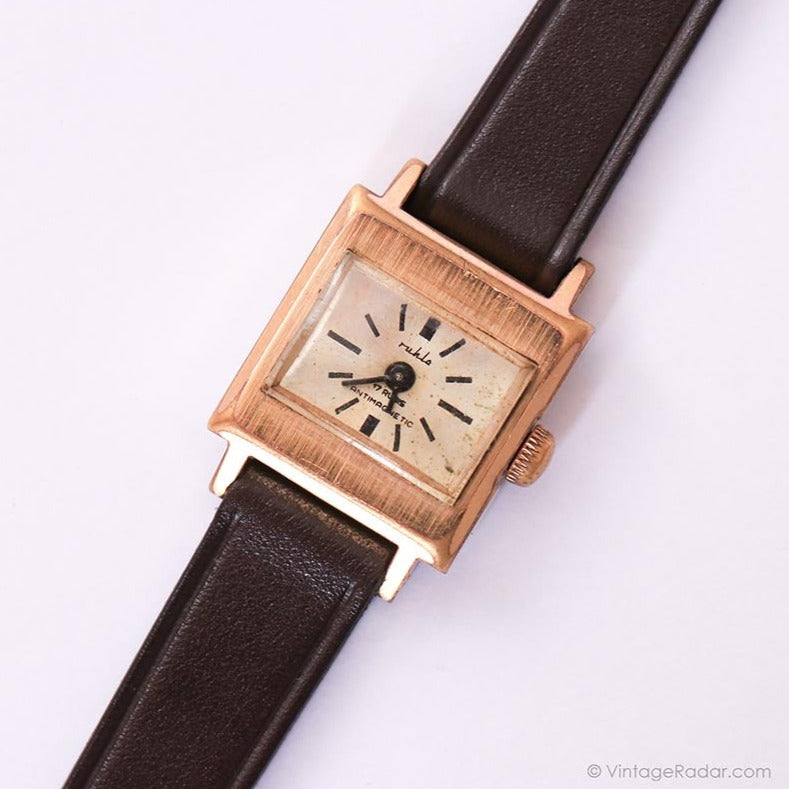 Montre Vintage Nisus Mécanique - 17 Rubis - Boîtier Or 20mm - Femme - Occasion