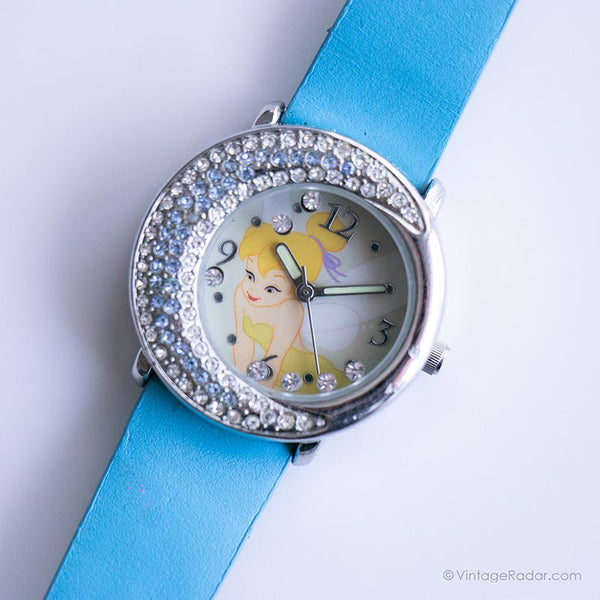 Vintage Tinker Bell Stone-plated Bezel Watch | Disney Princess Watch