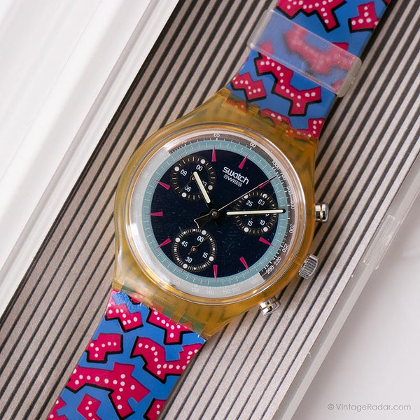 1993 Swatch SCK100 WILD CARD Watch | Original Box and Papers Swatch