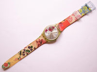 2002 ESSENCE PRINTANIERE GG201 Swatch Watch | Floral Design Watch