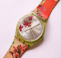 2002 Essence Printaniere GG201 Swatch reloj | Diseño floral reloj