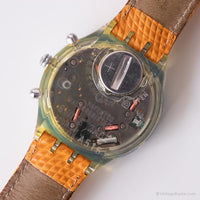 1995 Swatch SEK104 JUI ORANGE montre | Boîte et papiers d'origine