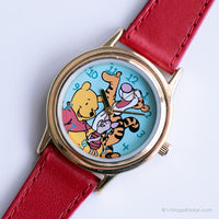 Vintage Winnie and Friends Watch | Retro Disney Time Works Wristwatch
