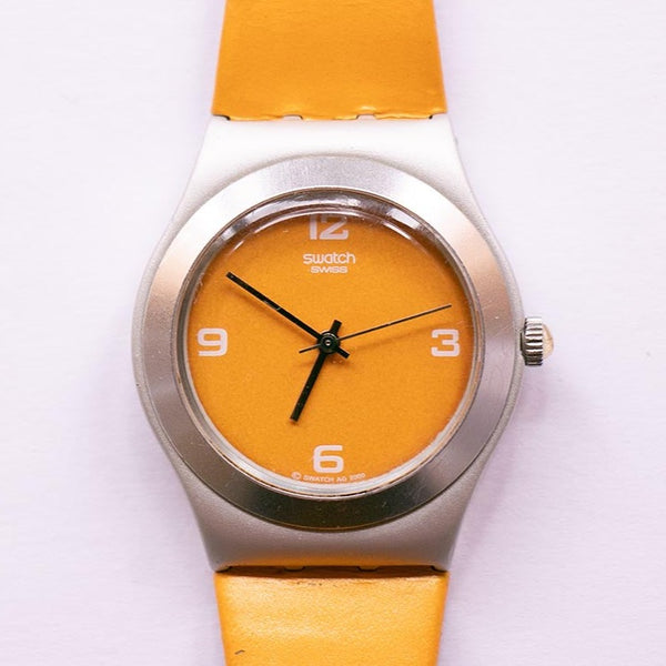2001 Falling Star Orange YLS1013 Swatch Ironía reloj | Naranja Swatch