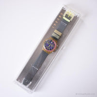 1993 Swatch SCK101 BLUE CHIP Watch | Box and Papers Swatch Chrono