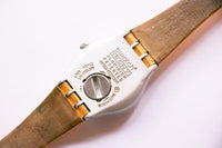 2001 FALLING STAR ORANGE YLS1013 Swatch Irony Watch | Orange Swatch