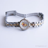 Vintage dos tonos Winnie the Pooh reloj | Acero inoxidable Timex reloj