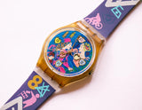 1996 ROMEO + JULIET GN162 Swatch Watch | 90s Fun Swiss Swatch Watch