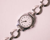 Cadran anglais des années 1980 Timex montre pour les femmes avec cadran blanc