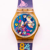 1996 Romeo + Julia GN162 Swatch Uhr | 90er lustige Schweizer Swatch Uhr