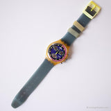 1993 Swatch SCK101 Blue Chip montre | Boîte et papiers Swatch Chrono