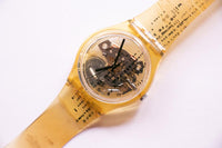 1996 Phonescan GK221 Swiss swatch مشاهدة | 90s شفافة swatch راقب