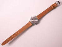 Tono plateado Timex Indiglo reloj para mujeres cr 1216 celda sin fecha