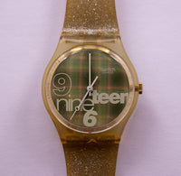 1996 GLITTER GK216 تسعين swatch مشاهدة | 90s بارد خمر swatch راقب
