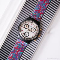 1992 Swatch SCB108 جائزة ساعة | صندوق وأوراق Swatch Chrono