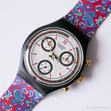 1992 Swatch SCB108 جائزة ساعة | صندوق وأوراق Swatch Chrono