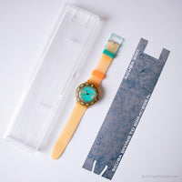1991 Swatch SDK102 MEDUSA Watch | Orange Swatch Scuba with Box