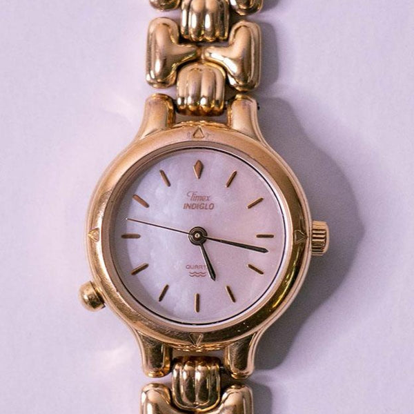 Oro de las mujeres Timex Vestido de novia indiglo reloj