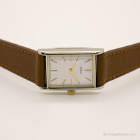 ADEC rectangular vintage reloj | Oficina reloj para damas