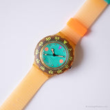 1991 Swatch SDK102 Medusa montre | Orange Swatch Scuba avec boîte