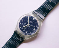 1999 se viene de GN712 Swatch reloj Vintage | Azul Swatch Caballero reloj