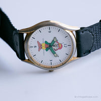 Vintage Ernie Keebler reloj | Cuarzo de Japón de tono de oro reloj
