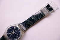 1999 se viene de GN712 Swatch reloj Vintage | Azul Swatch Caballero reloj