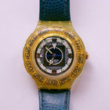 90s سويسري الغوص Swatch مشاهدة | 1995 Swatch Scuba Suedpol SDG106 ساعة