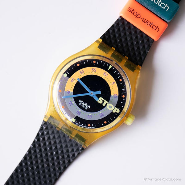 1992 Swatch SSK100 Coffeebreak montre | Boîte et papiers d'origine Swatch