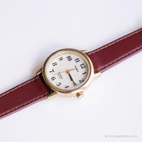 Vintage Elegant Timex Indiglo Watch for Her | Gold-tone Date Watch