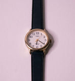 كلاسيكي Timex Watch Watch for Women Blue Leather Watch Strap