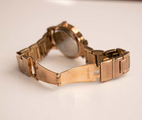 Rosengold DKNY Quarz Uhr für Frauen | Vintage Designer Uhr